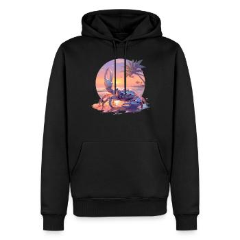 Krabbe Krabben - Männer Premium Bio Hoodie - Schwarz - Vorne - Nico (187cm)