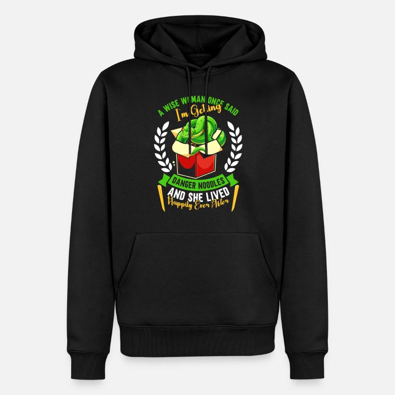 Green Tree Python - Männer Premium Bio Hoodie - Schwarz