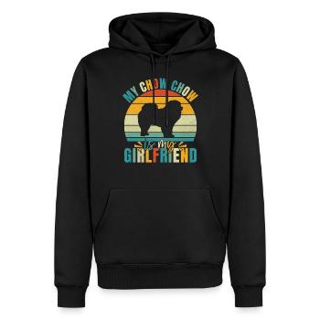 Chow Chow Gifts - Männer Premium Bio Hoodie - Schwarz - Vorne - Nico (187cm)