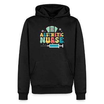 Ästhetische Krankenschwester Ich Bin Kein - Männer Premium Bio Hoodie - Schwarz - Vorne - Nico (187cm)