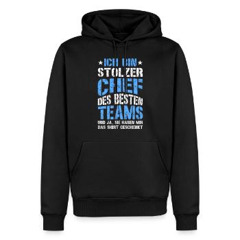 Stolzer Chef Von Tollen Mitarbeitern Kollege Büro - Männer Premium Bio Hoodie - Schwarz - Vorne - Nico (187cm)