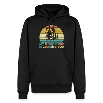 Chow Chow Gifts - Männer Premium Bio Hoodie - Schwarz - Vorne - Nico (187cm)