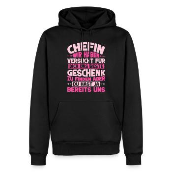 Stolzer Chefin Von Tollen Mitarbeitern Kollege - Männer Premium Bio Hoodie - Schwarz - Vorne - Nico (187cm)