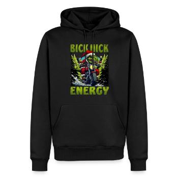 Big Nick Energy Lustiger Weihnachtsmann Weihnachte - Männer Premium Bio Hoodie - Schwarz - Vorne - Nico (187cm)