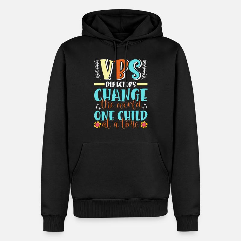 École biblique de vacances, VBS - Sweat à capuche Premium bio Homme - noir