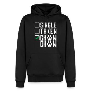 Chow Chow Gifts - Männer Premium Bio Hoodie - Schwarz - Vorne - Nico (187cm)