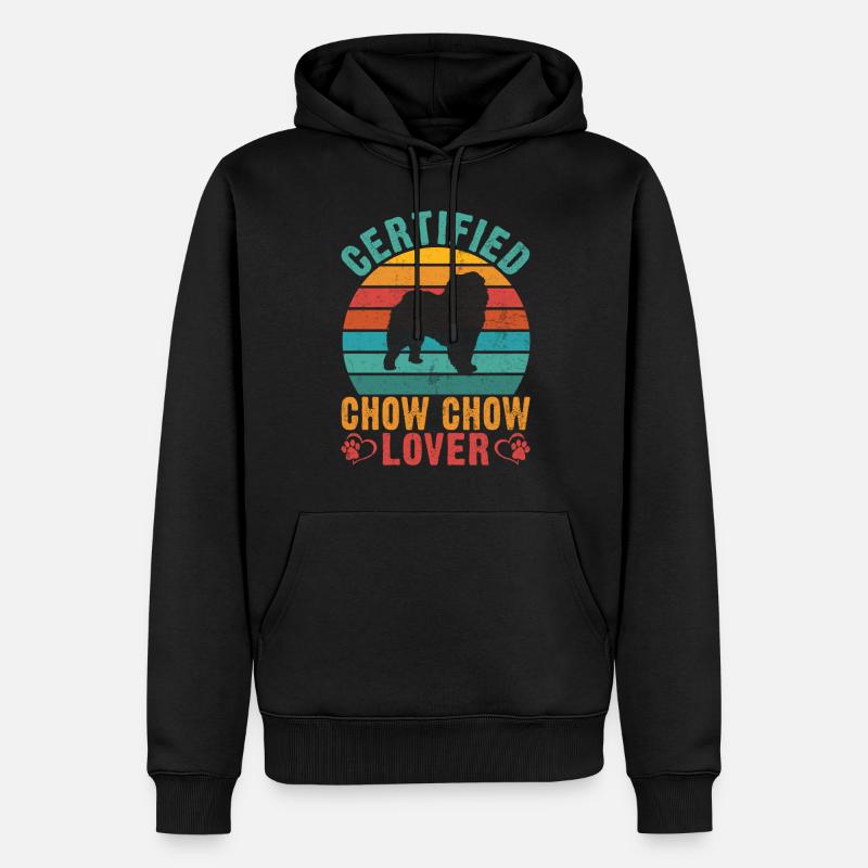 Cadeaux Chow Chow - Sweat à capuche Premium bio Homme - noir