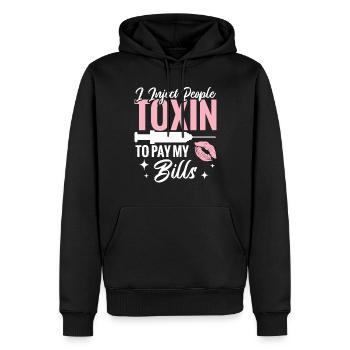 Kosmetikkrankenschwester Ich Injiziere Menschen - Männer Premium Bio Hoodie - Schwarz - Vorne - Nico (187cm)