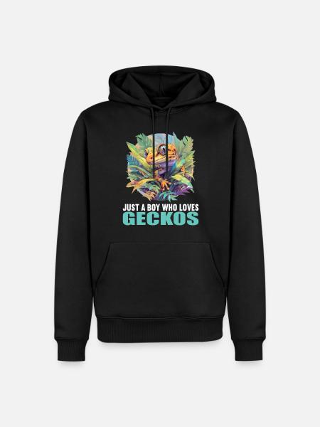 Geckos Gecko - Men’s Premium Organic Hoodie - black