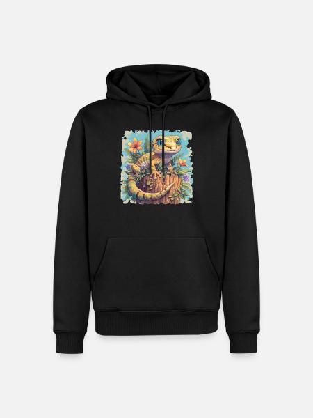 Geckos Gecko - Men’s Premium Organic Hoodie - black