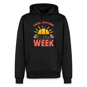 École biblique de vacances, VBS - Sweat à capuche Premium bio Homme - noir - Devant - Nico (187cm)