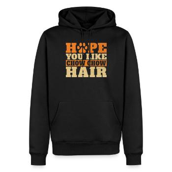 Chow Chow Gifts - Männer Premium Bio Hoodie - Schwarz - Vorne - Nico (187cm)