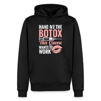 Kosmetische Krankenschwester: Geben Sie Mir Das - Männer Premium Bio Hoodie - Schwarz - Vorne - Nico (187cm)