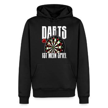Fléchettes Jeu de fléchettes Jeu de fléchettes Jeu de fléchettes - Sweat à capuche Premium bio Homme - noir - Devant - Nico (187cm)