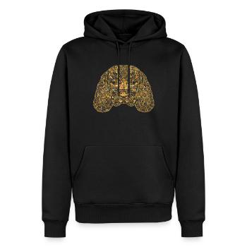 Irish Setter Irish Setter Geometric - Men’s Premium Organic Hoodie - black - Front - Nico (187cm)