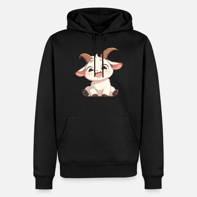 Chèvres chèvre - Sweat à capuche Premium bio Homme - noir