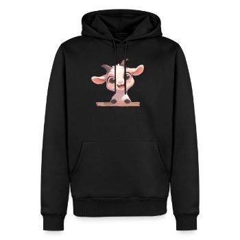 Ziegen Ziege - Männer Premium Bio Hoodie - Schwarz - Vorne - Nico (187cm)