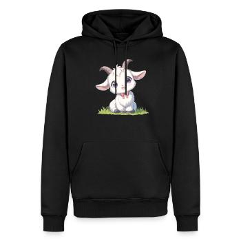 Ziegen Ziege - Männer Premium Bio Hoodie - Schwarz - Vorne - Nico (187cm)