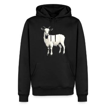 Ziegen Ziege - Männer Premium Bio Hoodie - Schwarz - Vorne - Nico (187cm)
