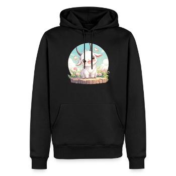 Ziegen Ziege - Männer Premium Bio Hoodie - Schwarz - Vorne - Nico (187cm)