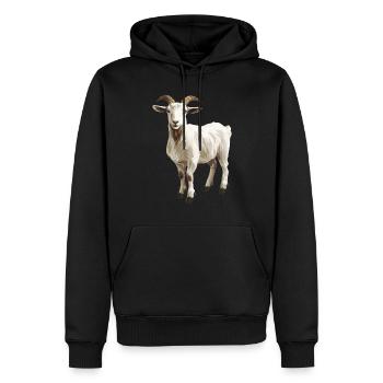 Ziegen Ziege - Männer Premium Bio Hoodie - Schwarz - Vorne - Nico (187cm)