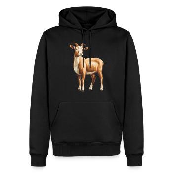 Ziegen Ziege - Männer Premium Bio Hoodie - Schwarz - Vorne - Nico (187cm)