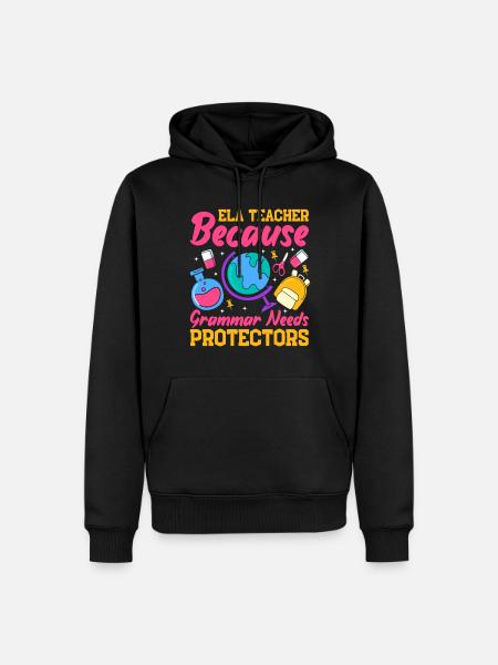Drôle de professeur d’école d’anglais - Sweat à capuche Premium bio Homme - noir