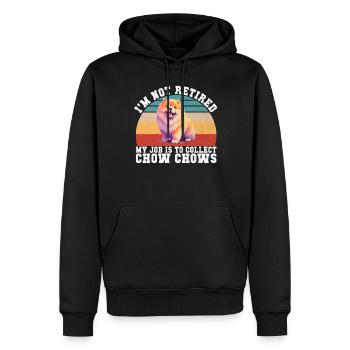 Cadeaux Chow Chow - Sweat à capuche Premium bio Homme - noir - Devant - Nico (187cm)