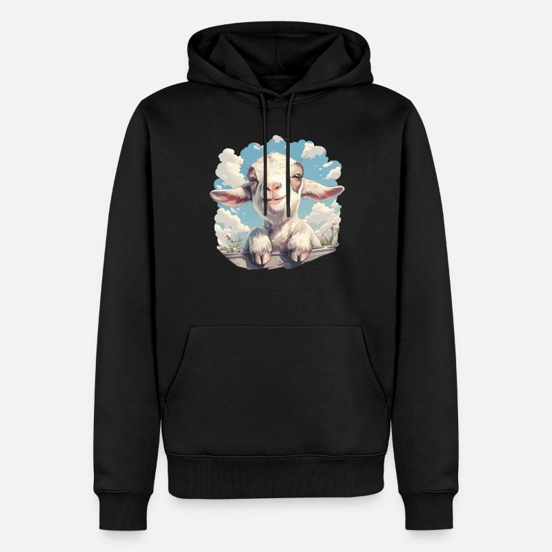 Chèvres chèvre - Sweat à capuche Premium bio Homme - noir