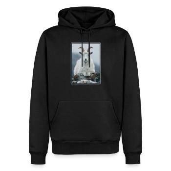 Ziegen Ziege - Männer Premium Bio Hoodie - Schwarz - Vorne - Nico (187cm)