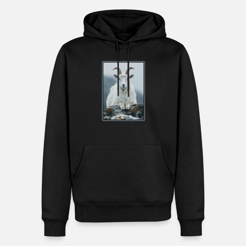Ziegen Ziege - Männer Premium Bio Hoodie - Schwarz