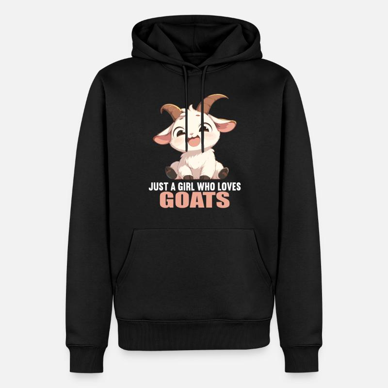 Chèvres chèvre - Sweat à capuche Premium bio Homme - noir