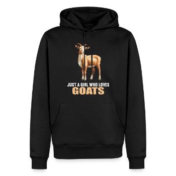 Ziegen Ziege - Männer Premium Bio Hoodie - Schwarz - Vorne - Nico (187cm)