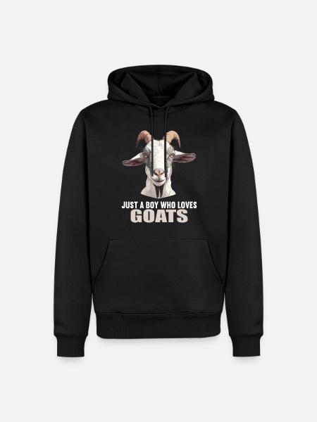 goats goat - Men’s Premium Organic Hoodie - black