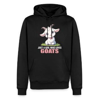 Ziegen Ziege - Männer Premium Bio Hoodie - Schwarz - Vorne - Nico (187cm)