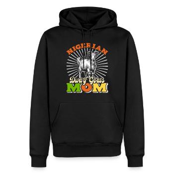 Ziegenliebhaber, nigerianische Zwergziegen - Männer Premium Bio Hoodie - Schwarz - Vorne - Nico (187cm)