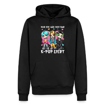 K-Pop Koreanischer Musik Kpop Fans Kdrama - Männer Premium Bio Hoodie - Schwarz - Vorne - Nico (187cm)