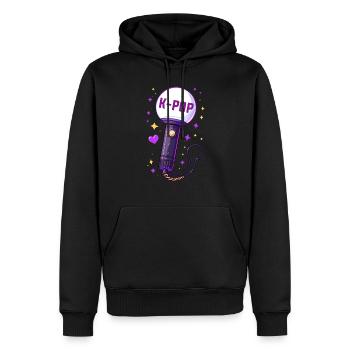 K-Pop Musique coréenne Kpop Fans Kdrama - Sweat à capuche Premium bio Homme - noir - Devant - Nico (187cm)