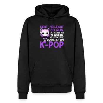 K-Pop Koreanischer Musik Kpop Fans Kdrama - Männer Premium Bio Hoodie - Schwarz - Vorne - Nico (187cm)