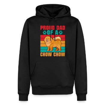 Chow Chow Gifts - Männer Premium Bio Hoodie - Schwarz - Vorne - Nico (187cm)