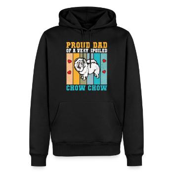 Chow Chow Gifts - Männer Premium Bio Hoodie - Schwarz - Vorne - Nico (187cm)