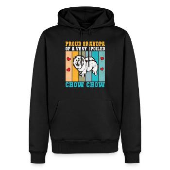 Chow Chow Gifts - Männer Premium Bio Hoodie - Schwarz - Vorne - Nico (187cm)