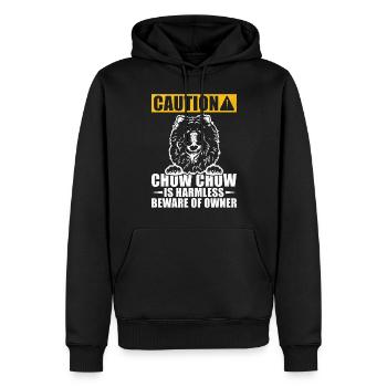Chow Chow Gifts - Männer Premium Bio Hoodie - Schwarz - Vorne - Nico (187cm)