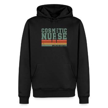 Ästhetische Krankenschwester Cosmetic Nurse - Männer Premium Bio Hoodie - Schwarz - Vorne - Nico (187cm)