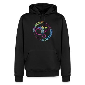 Administrateurs de maisons de soins infirmiers - Sweat à capuche Premium bio Homme - noir - Devant - Nico (187cm)