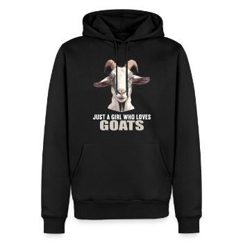 Ziegen Ziege - Männer Premium Bio Hoodie - Schwarz - Vorne - Nico (187cm)