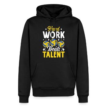 Harte Arbeit schlägt Talent Beule Set Spike Lustiger Schlag - Männer Premium Bio Hoodie - Schwarz - Vorne - Nico (187cm)