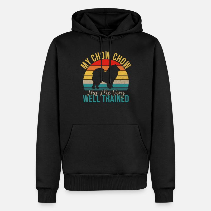 Cadeaux Chow Chow - Sweat à capuche Premium bio Homme - noir