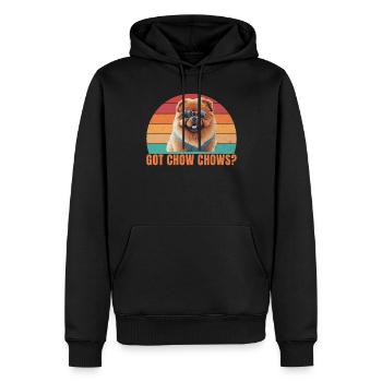 Chow Chow Gifts - Männer Premium Bio Hoodie - Schwarz - Vorne - Nico (187cm)