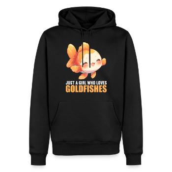 Goldfische Goldfisch - Männer Premium Bio Hoodie - Schwarz - Vorne - Nico (187cm)
